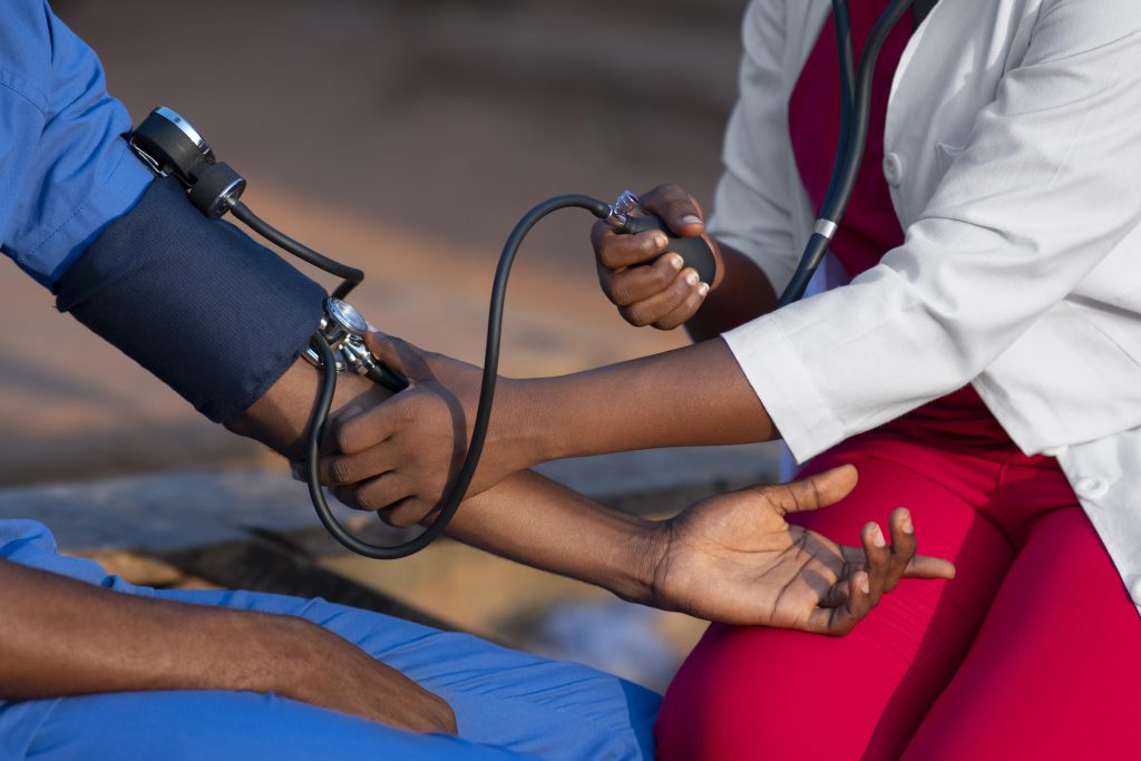 africa humanitarian aid doctor taking care patient