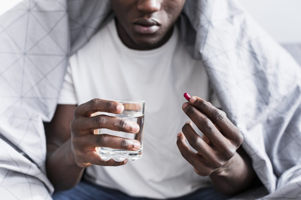 man with medical problems
